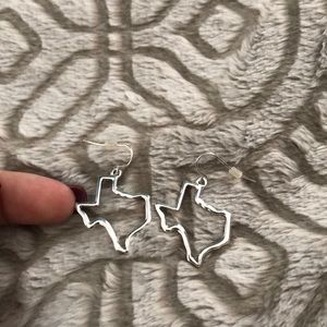texas shaped earrings